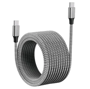 USB-C auf Typ-C Kabel langes Ladekabel Datenkabel Schnellladekabel Nylon 8m lang - Bild 1 von 9