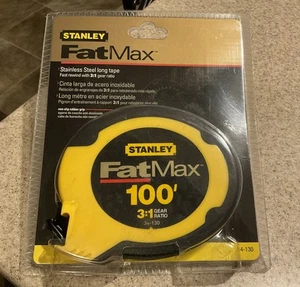 STANLEY FATMAX 100' Tape Measure 34-130 NOS 2000 Sealed - Picture 1 of 2
