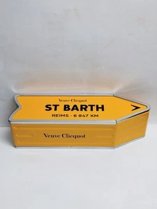 Veuve Cliquot Saint-Barth Full Spellout Tin, Rare - Picture 1 of 3