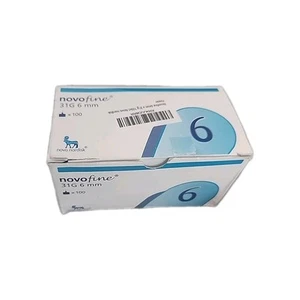 Novofine 31G Punta 6 mm Paquete de 100 Exp 10/2028 Nueva Caja Abierta - Imagen 1 de 3