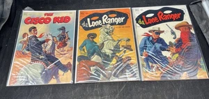 Lot Of (3) Vintage Western Comic Books The Lone Ranger & The Cisco Kid @126 - Picture 1 of 7
