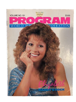 WWF Wrestling Program Volume No. 151 1987 Miss Elizabeth Cover w/Merch Catalog - Image 1 of 4