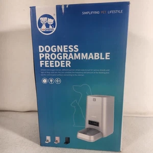Dogness Mangeoire Programmable Blanc Capacité 6 Litres USB Charge / Batterie Chien / Chat - Photo 1/8