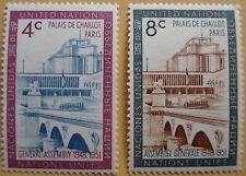 1960 U.N. General Assembly Building (Paris) MNH Stamps from UN (New York)