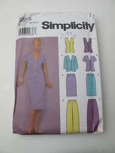 9558 Simplicity Vintage Misses Top, Skirt and Pants Sewing Pattern Sz. 6-12 (T) - Picture 1 of 7
