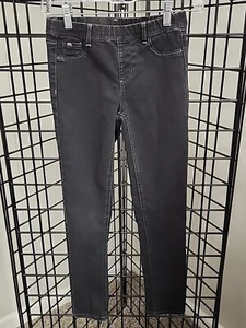 Jordache Pull On Stretchy Jeggings Junior Size M 10-12 Black Jeans Jegging - Picture 1 of 8