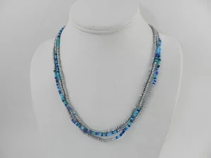 Style & Co Stone & Seed Bead Multi-Chain Necklace, 17" + 3" extender - Picture 1 of 3