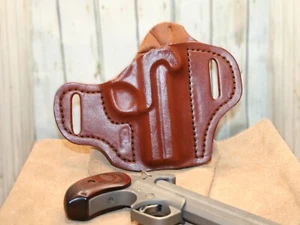 USA Made Bond Arms Derringer Holster 4.25 inch, Black and Brown - Picture 1 of 21