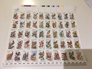 US 1953-2002 2002b State Birds & Flowers 20c sheet 50 UR 11111 MNH 1982 - Picture 1 of 2