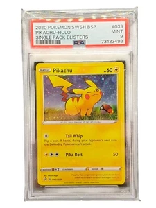 PSA 9 Pikachu SWSH039 Sword & Shield Black Star Promo - Picture 1 of 1