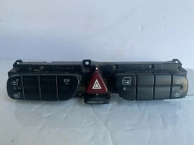 2001-2005 Mercedes-Benz A203 C240 C230 C320 Heated Hazard Switch OEM 2038217458 - Image 1 of 4