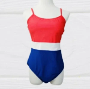 Traje de baño CATALINA patriótico de una pieza rojo, blanco y azul M (8-10) - Imagen 1 de 9