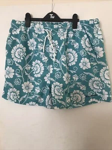 Mens Pierre Cardin Swim Shorts Green/White Size 2XL Preowned - Picture 1 of 5