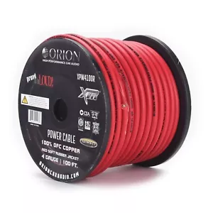 Orion XTR XPW4100R 4 Gauge Wire Roll (100ft)OFC Pure Copper Power & Ground Cable - Picture 1 of 3