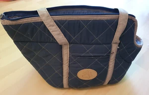 Hundetasche, Tragetasche, Transporttasche für Hunde und Katzen, blau - Bild 1 von 5