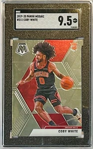 Tarjeta de baloncesto Coby White Rookie 2019-20 Panini Mosaic SGC 9,5 CHICAGO BULLS RC - Imagen 1 de 2