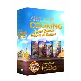 ALIVE AND COOKING - JAMES REESON'S ALL SEASONS - 12 DVD SET - NEW - LOW STOCK - image 1 of 1