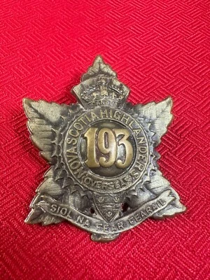 WW1 Canadian CEF 193rd Battalion Cap Badge Insignia - Image 1 of 4