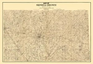 Mapa histórico del condado - Condado de Seneca Ohio - Bosques 1891 - 33,15 x 23 - Imagen 1 de 20