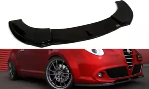 Difusor delantero diseño Maxton brillo abdominales negros para Alfa Romeo Mito - Imagen 1 de 5
