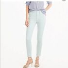 J.Crew Lookout High Rise Skinny Jeans 27 Pastel Aqua Soft & Stretchy Ankle Denim