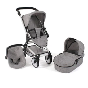 Bayer Chic 2000 Kombipuppenwagen Fides 3 in 1 Melange grau - Bild 1 von 8