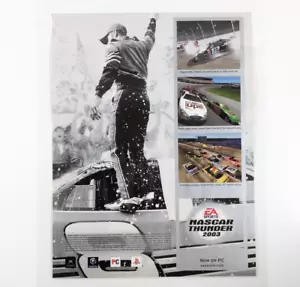 Pubblicità Videogioco NASCAR Thunder 2003 2002, Promo Corsa Laminata - Xbox PS2 - Foto 1 di 5