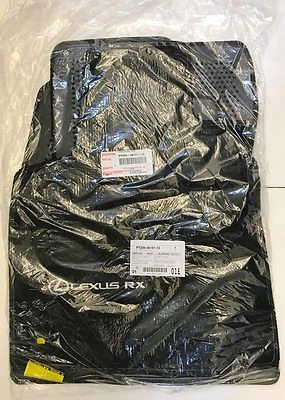 LEXUS FACTORY FLOOR MAT SET 2016-2022 RX350 RX450H (BLACK WITH SILVER STICHING) - Image 1 of 4