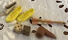 Antique Rare Miniature Dice Etc To Display In Doll House Or Room Box