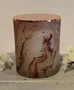 VOLCANO Capri Blue Type Citrus Clean Coco Soy Marble Candle Crackle Wood Wick US - Picture 1 of 3