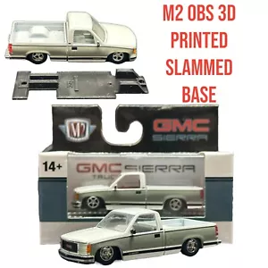 CUSTOM LOWRIDER BASE for M2 Machines OBS 1500 GMC CHEVY 1/64 DIRECT BOLT ON - Picture 1 of 4