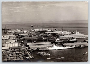 Postcard 1964 Kobe Port Japan Ships Vessels Moored Ship Tarantella & Marsk? VTG - Picture 1 of 6