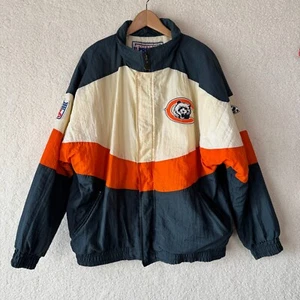 Vintage 1990s Chicago Bears NFL Football Apex One Zip Up Jacket Mens XL Bomber - Picture 1 of 13