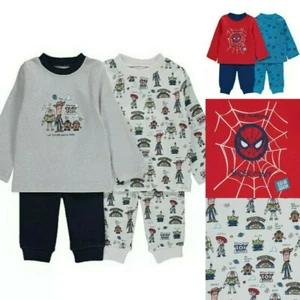 PAQUETE DE 2 PIJAMAS DE MANGA LARGA BABY MARVEL SPIDER MAN DISNEY TOY STORY - Imagen 1 de 3