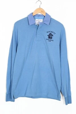 HACKETT London Rugby Camisa Manga Larga Hombres Talla M VR0406 - Imagen 1 de 4