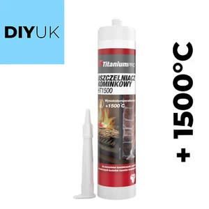 Fireplace Flues Stove High Temperature Silicone Sealant Heat Resistant 1500°C - Picture 1 of 3