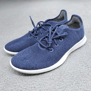 Allbirds Tree Runner Shoes Mens Size 14 Blue White Comfort Casual Lace up NEW - Picture 1 of 17