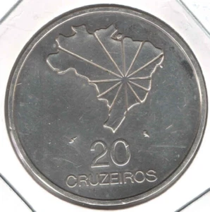 Silver Coin 20 Cruzeiros Brazil 1972 - 150th Anniversary eb636 - Picture 1 of 4
