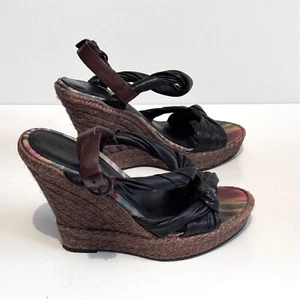 All Saints Spitalfields Espadrille Wedges Size 40 - Picture 1 of 9