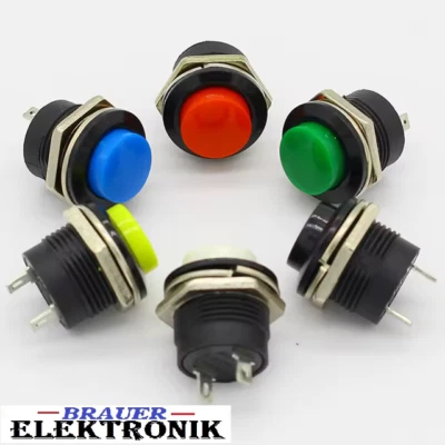 ✅Taster R13-507 Momentary SPST Push Button Switch AC 6A/125V 3A/250V 6 Farben✅