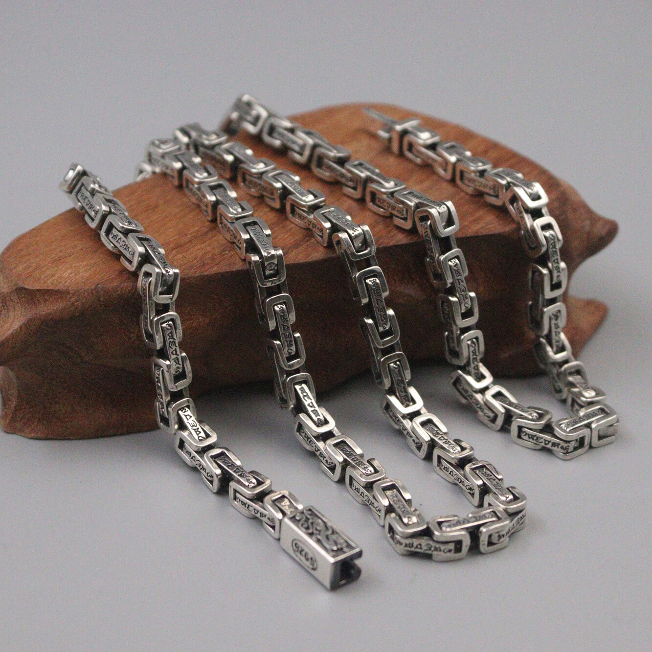 925 Sterling Silver Chain Men's Vintage 