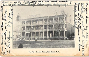 New Howard House, Port Byron, New York 1910er antike Postkarte - Bild 1 von 2