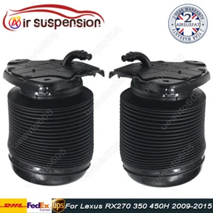 2X REAR AIR SUSPENSION SPRING BAGS PNEUMATIC FOR LEXUS RX270 350 450H 2009-2015 - Picture 1 of 10