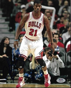Foto 8x10 firmada autografiada por Jimmy Butler de Chicago Bulls con certificado de autenticidad PSA AN90140 - Imagen 1 de 1