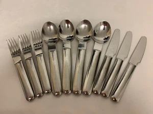 Vintage 1970’s BODUM Stainless Steel Cutlery Set 10 Piece Rare Collectible MCM - Picture 1 of 16