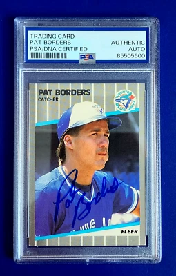 Pat Borders ON CARD AUTO PSA DNA Certified Authentic Autograph RC Signed 1992 WS - Image 1 of 2