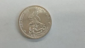 1913-A German States Prussia 2 Marks Silver Coin - Picture 1 of 4