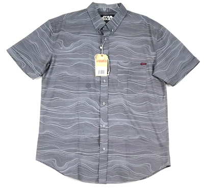 RSVLTS Star Wars Beksar Camisa Hombres L The Mandalorian Acero Gris Manga Corta DEFECTUOSA Foto 1 de 4
