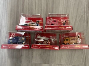 Ensemble de voiture Disney Tomica TOMY 2003 vintage Mickey Minnie souris loufoque Donald canard - Photo 1/8