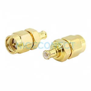 5x SMA macho a MCX macho enchufe adaptador recto conector coaxial adaptador de antena - Imagen 1 de 4